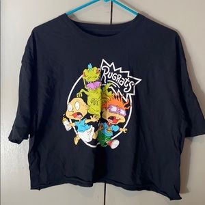 Rugrats cartoon t shirt cropped
